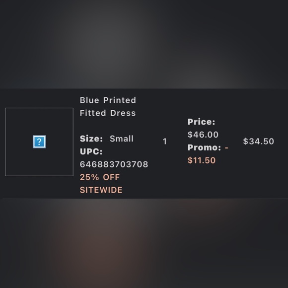 Pink Blush Blue Printed Fitted Maternity Dress size Small - Picture 4 of 4